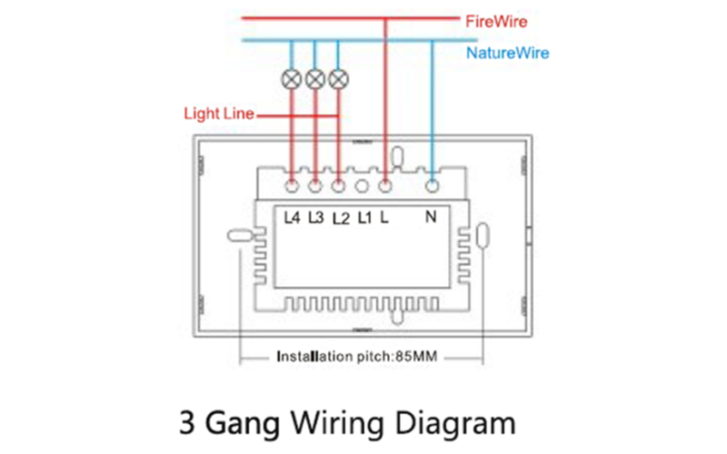 Công tắc thông minh zigbee 3 nút tuya