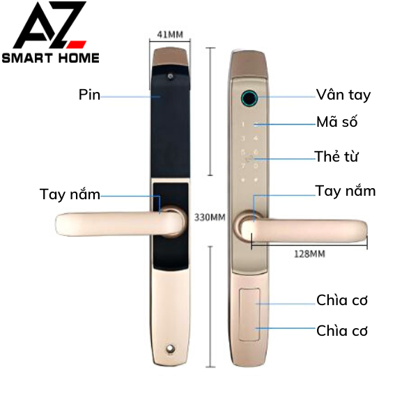 Khóa thông minh Metalock AZK-08 Đà Nẵng