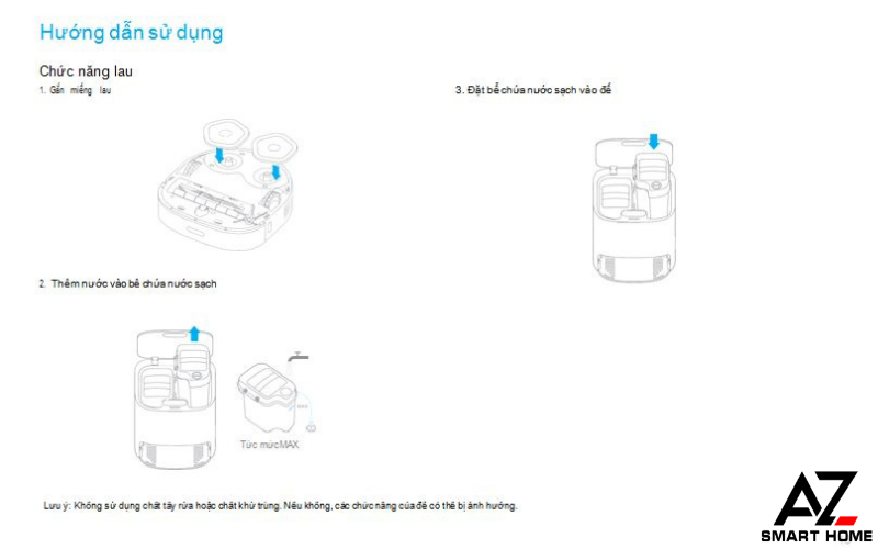 Hướng dẫn sử dụng robot hút bụi Xiaomi Dreame Bot W10 Đà Nẵng