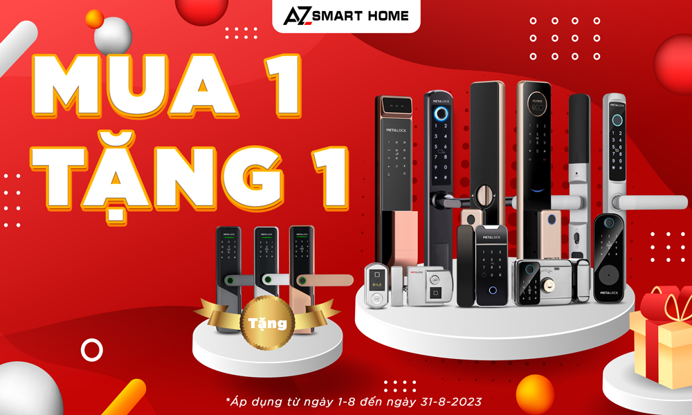 Chương Trình Khuyến Mãi Hấp Dẫn: Mua 1 Khóa Thông Minh METALOCK, Tặng 1 Khóa AZT-26!